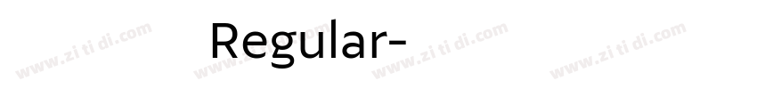 蔻 星夜颂歌 Regular字体转换